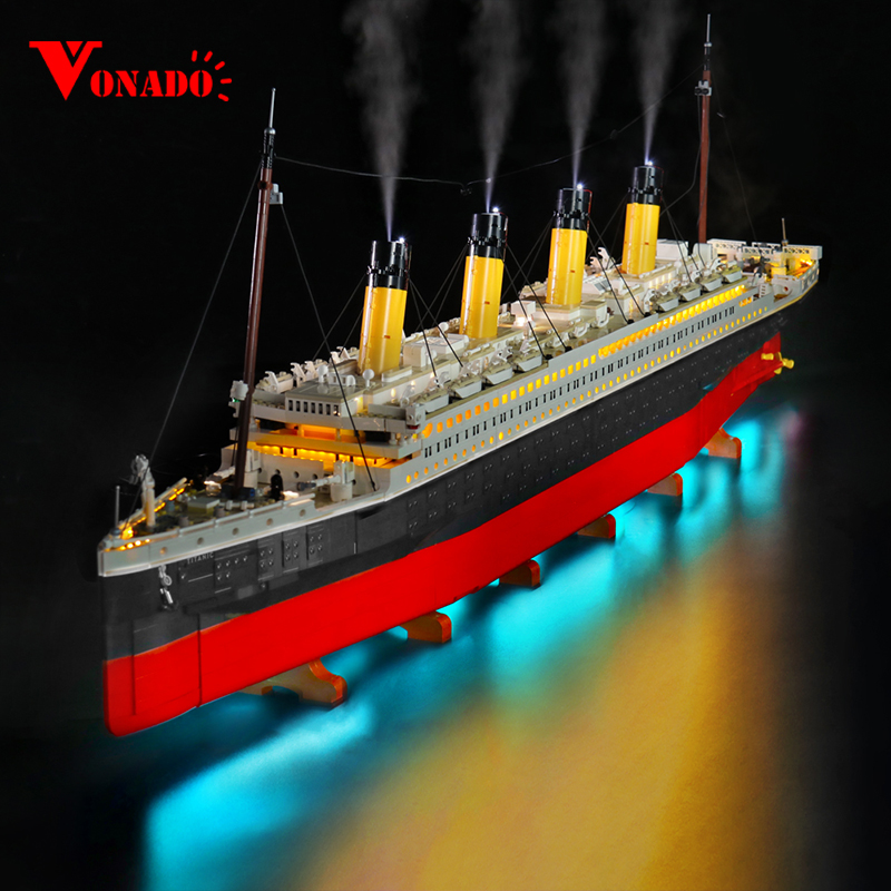 Science Olympiad - Vonado LED ชุดสำหรับ10294 Titanic Collectible แม่พิมพ์เรือของเล่นชุดไม่รวม