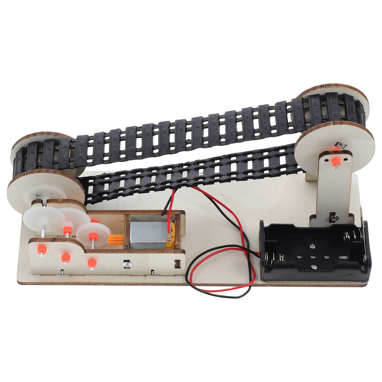 Science Project Diy - ชุดสายพานลำเลียงไฟฟ้า 1 ชุด อุปกรณ์การทดลองทางวิศวกรรม DIY สำหรับเด็ก
