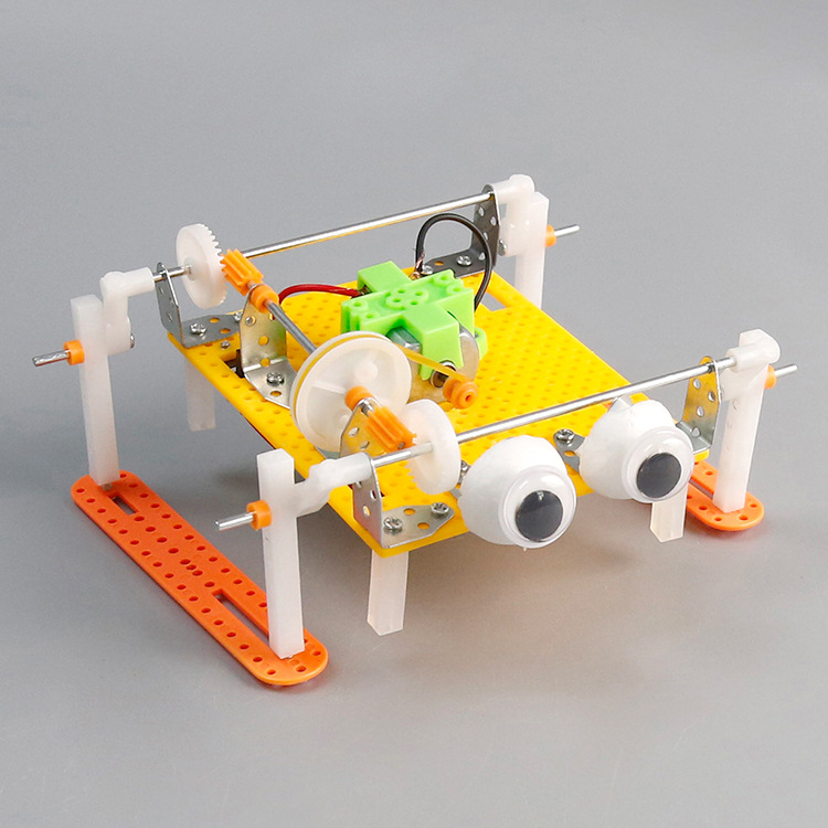 Science Robotics - ชุดวัสดุสำหรับประกอบของเล่นหุ่นยนต์เดินได้ สร้างสรรค์ด้วยวิทยาศาสตร์ เทคโนโลยี และวิศวกรรมศาสตร์ (STEM) สำหรับเด็ก