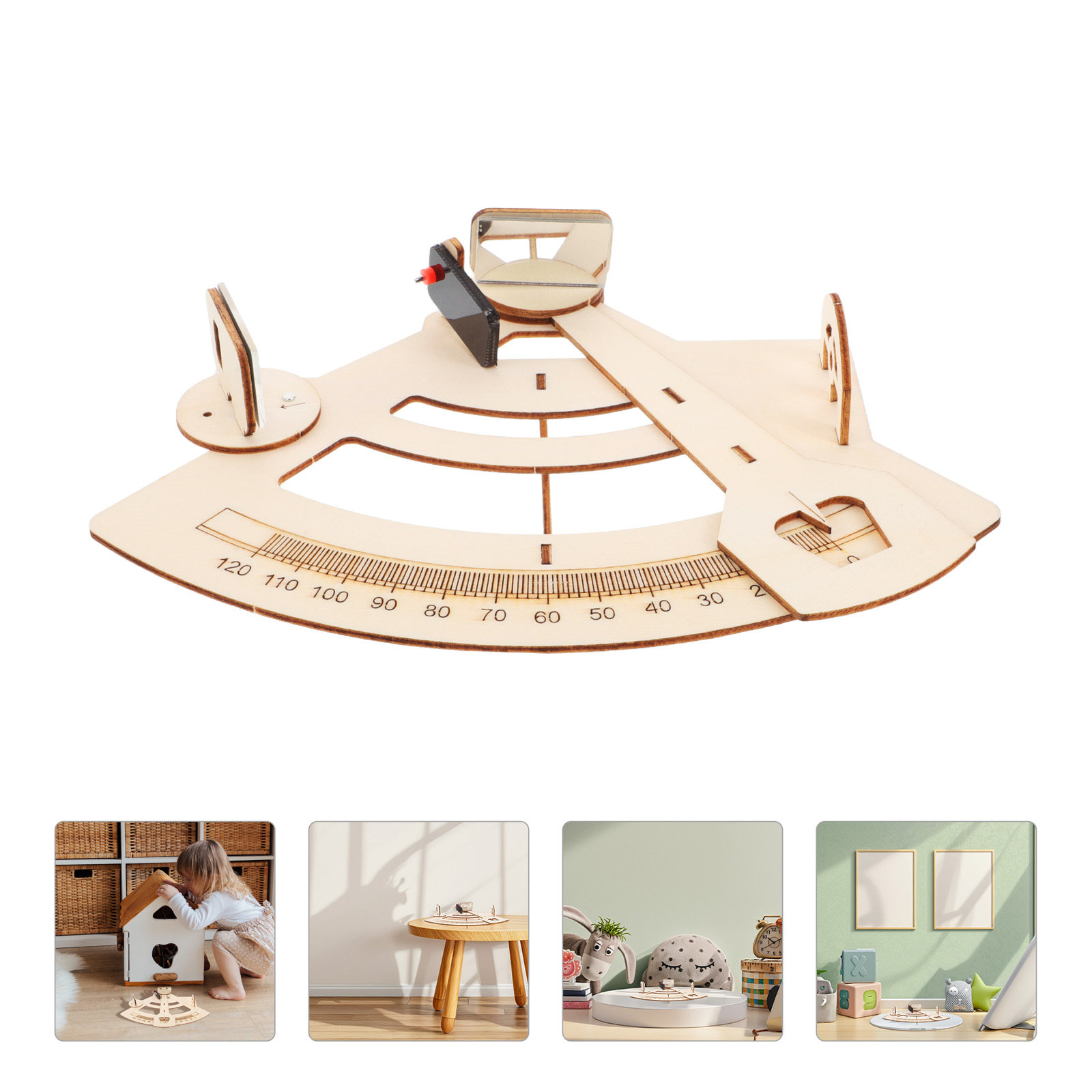 Science Toy - ชุดอุปกรณ์ทำกล้องวัดมุม DIY สำหรับโครงการวิทยาศาสตร์ เครื่องมือการเรียนรู้ด้วยตนเองสำหรับการเรียนรู้ดาราศาสตร์ ภูมิศาสตร์ และการนำทาง