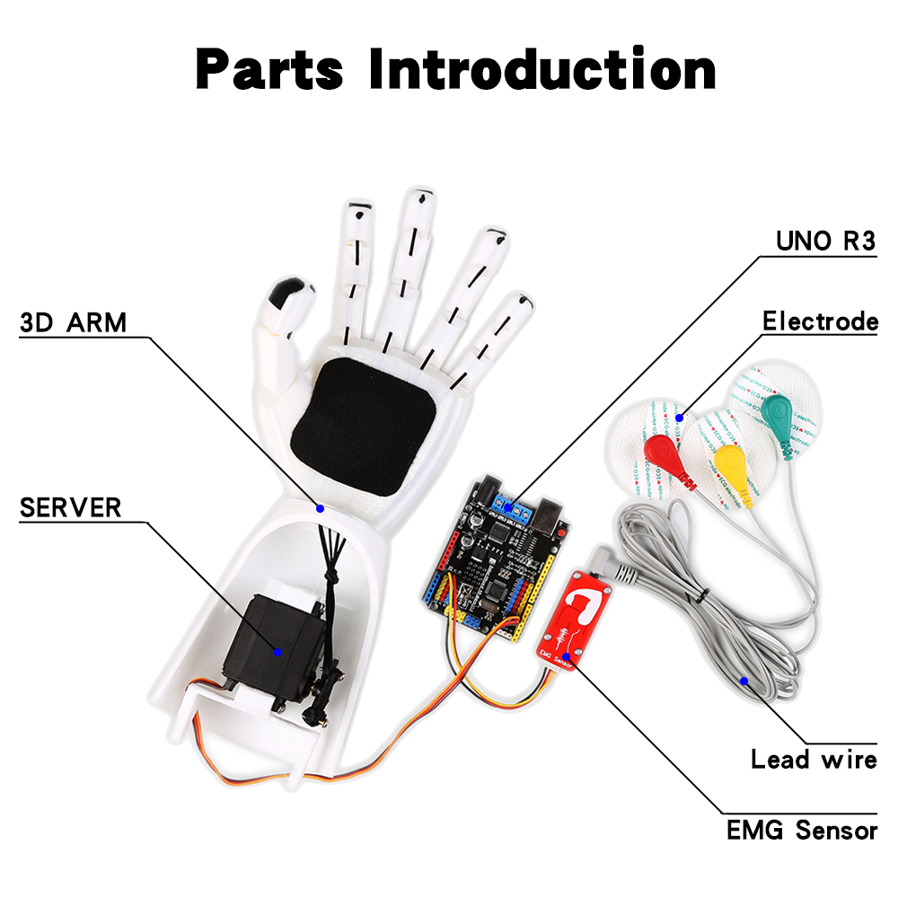 เซ็นเซอร์ EMG แขนหุ่นยนต์เซ็นเ - Science Robotics บทวิจารณ์และราคา