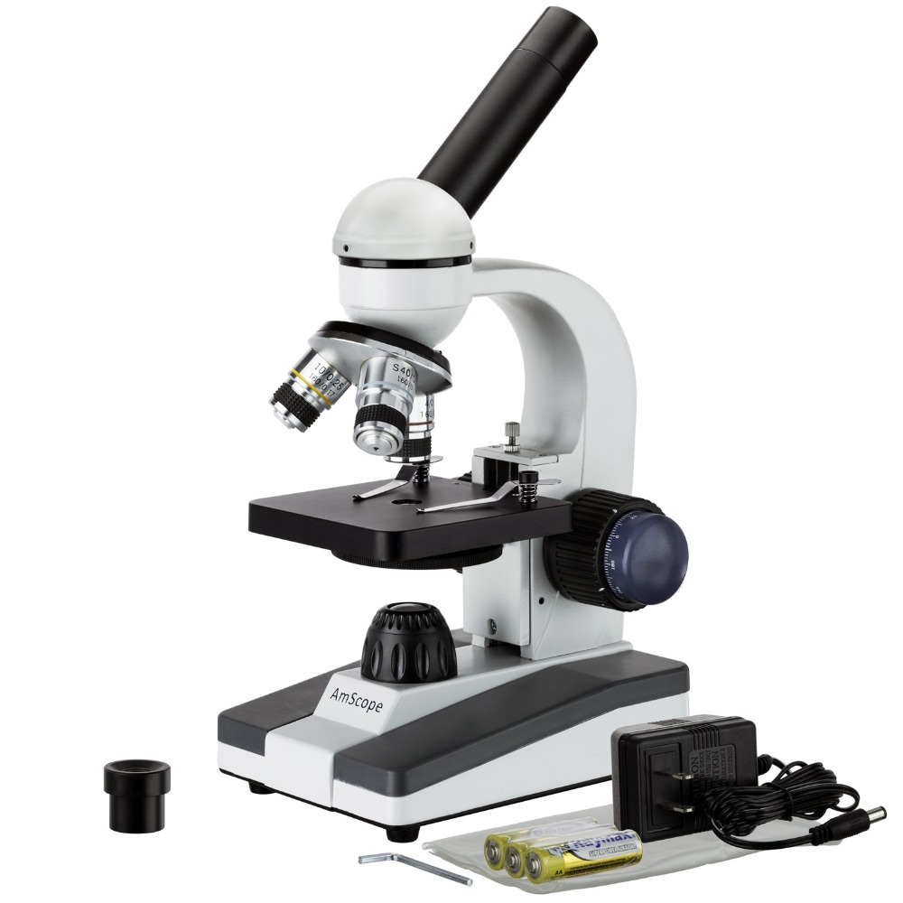 กล้องจุลทรรศน์แบบพกพา AmScope  - Microscope Compound 40X บทวิจารณ์และราคา