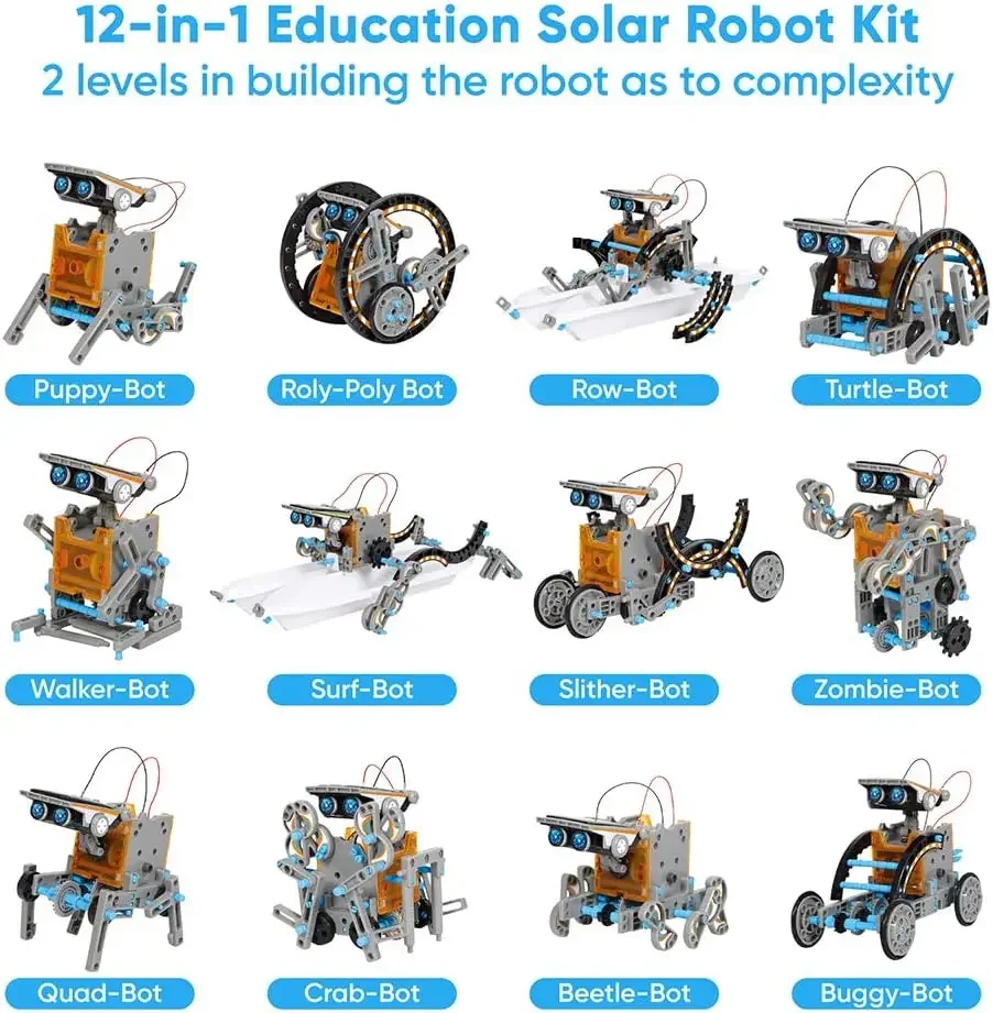 13-in-1 การศึกษาหุ่นยนต์พลังงา - Science Project Robot บทวิจารณ์และราคา