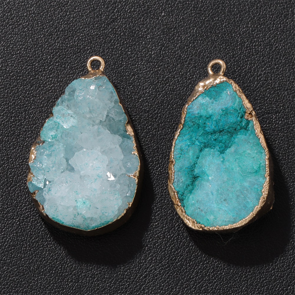 1PC อาเกตธรรมชาติ Geode จี้ 25 - Science Nature บทวิจารณ์และราคา