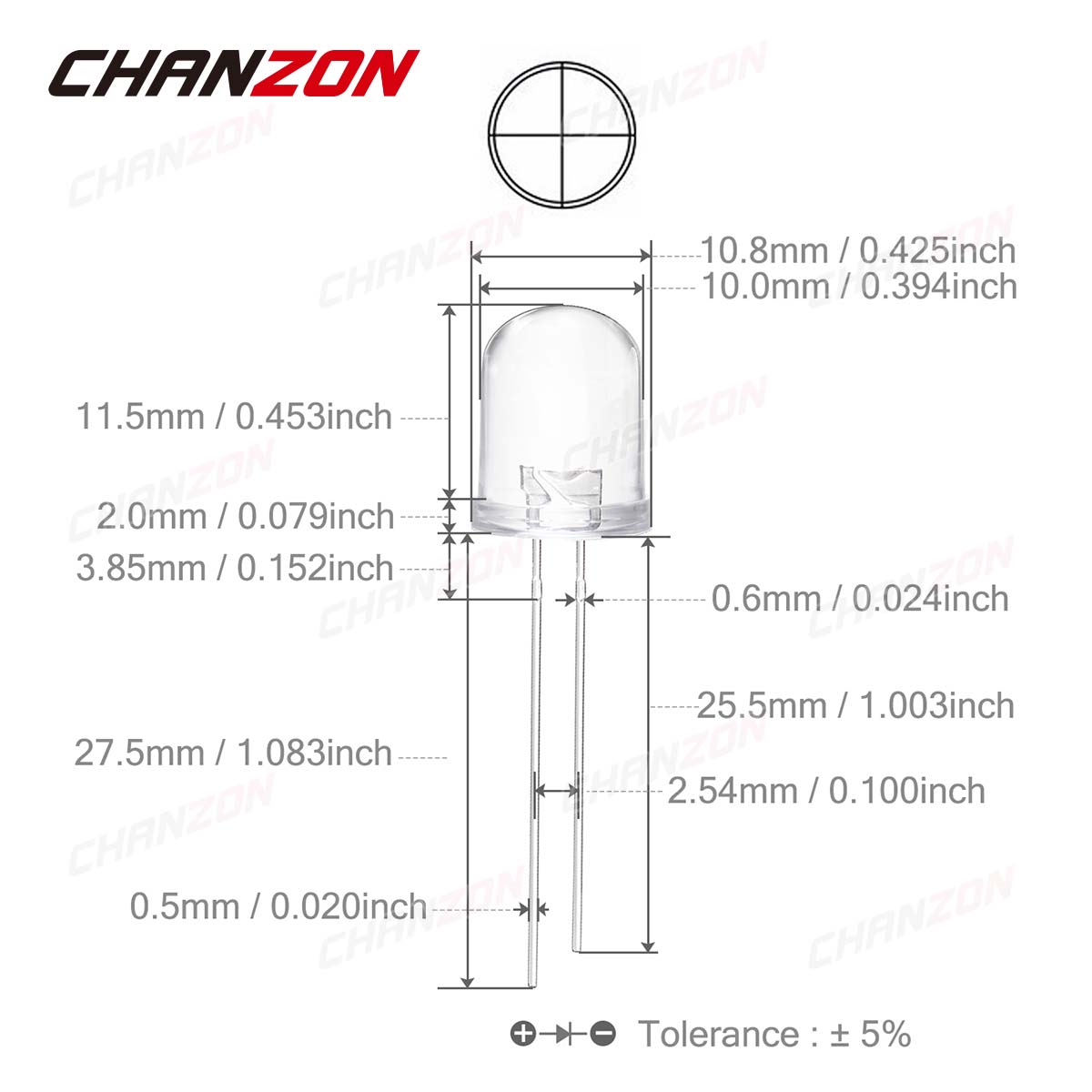 10 ชิ้น 10 มิลลิเมตร IR LED Em - Science And Hobby บทวิจารณ์และราคา