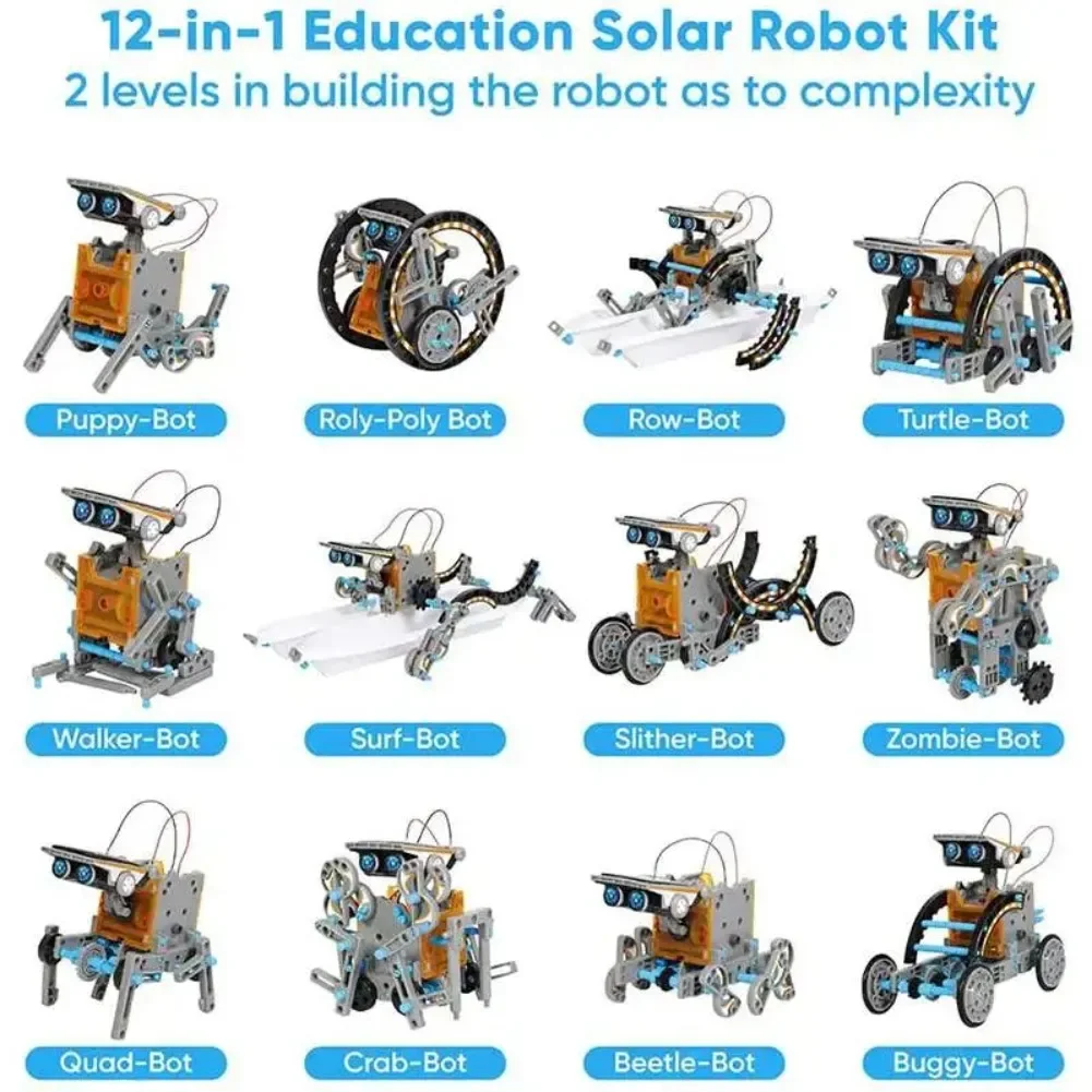 13 in 1 พลังงานแสงอาทิตย์หุ่นย - Science Robotics บทวิจารณ์และราคา